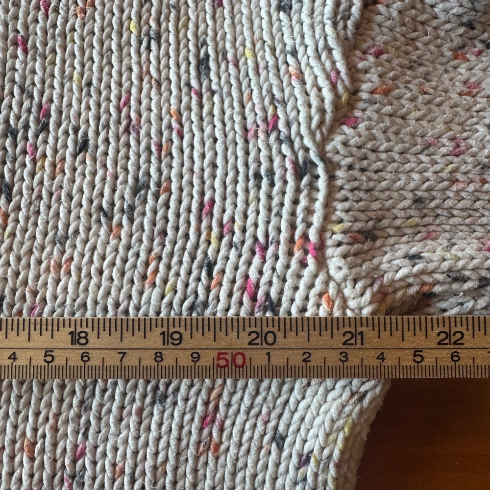 J.Jill Women’s Size Small Cotton Knit Cream Speckled Crewneck Sweater - Picture 8 of 9